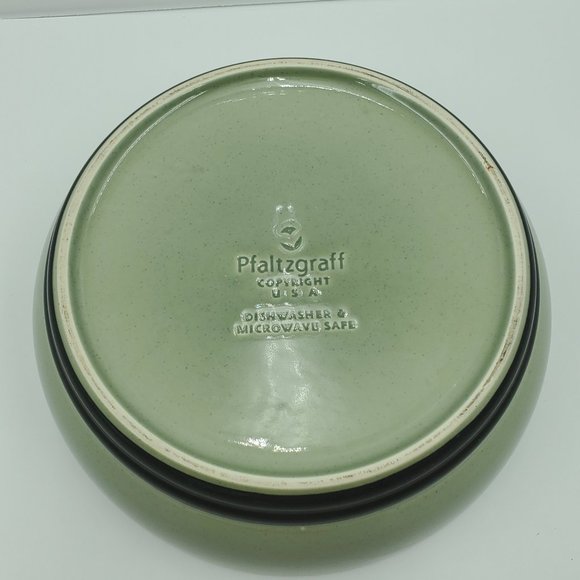 Pfaltzgraff Green Sphere 1.5 Quart Round Casserole Serving Dish Vegetable Bowl - Picture 5 of 6